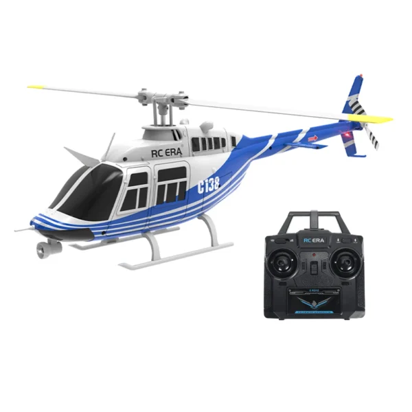 RC ERA C138 Bell 206 2.4G 6CH 6-Axis Gyro 1:33 Scale Altitude Hold Flybarless RC Helicopter RTF - Image 7