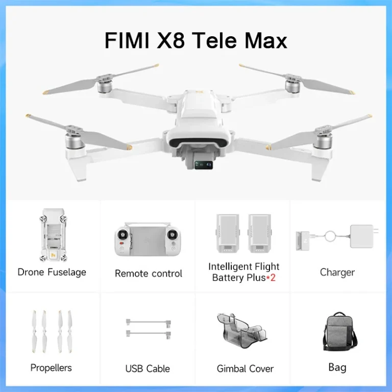 FIMI X8 TELE MAX 3-Axis Gimbal 4K HDR 48MP 30x Camera Drone Professional GPS RC Quadcopter Ship from EU 2