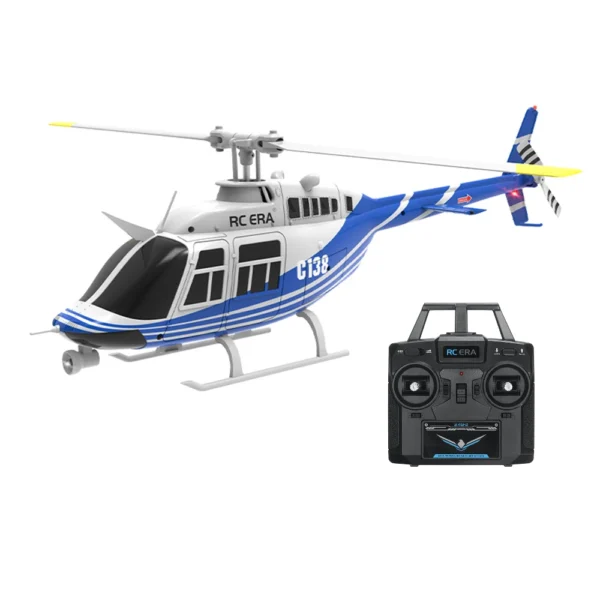 RC ERA C138 Bell 206 2.4G 6CH 6-Axis Gyro 1:33 Scale Altitude Hold Flybarless RC Helicopter RTF - Image 6