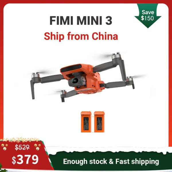 FIMI MINI 3 Dual Battery Orange Camera Drone Sensor Mini Pro Drone【Tax included, free shipping】