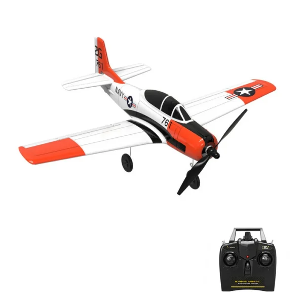 Eachine Mini T-28 Trojan 400mm, 2.4G, 6-Axis Gyro, RC Trainer, Fixed Wing, RTF Mode 2, One-Key Return, Beginner. - Image 2