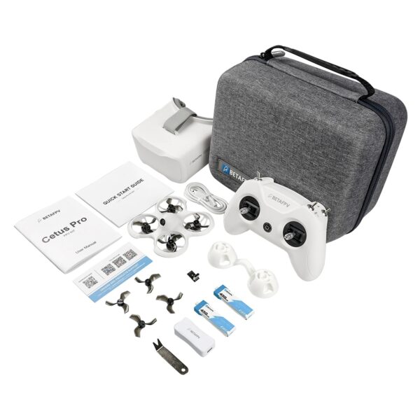 BETAFPV Cetus Pro FPV Kit Brushless VR02 Goggles Literadio2 SE Transmitter BT2.0 1S Battery - Image 2
