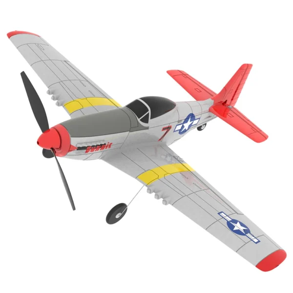 Eachine Mini Mustang P-51D V2 400mm, 2.4G, 6-Axis Gyro, RC Trainer, BNF/RTF, One-Key Return, DSM S-BUS Compatible. - Image 4