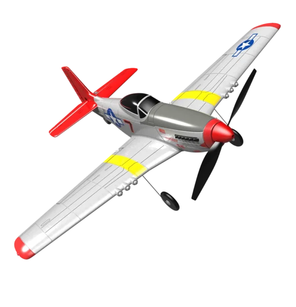 Eachine Mini Mustang P-51D V2 400mm, 2.4G, 6-Axis Gyro, RC Trainer, BNF/RTF, One-Key Return, DSM S-BUS Compatible. - Image 3