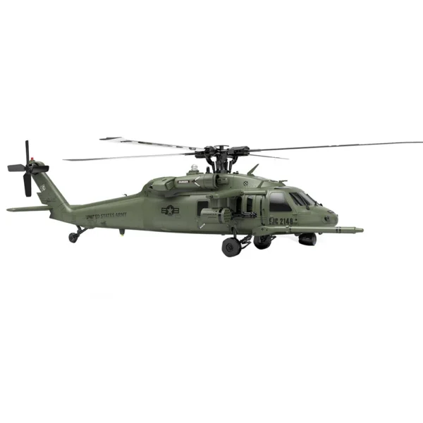 Eachine E200S UH-60 2.4G 6CH 6-Axis Gyro Dual Brushless Motor 1:47 Scale Flybarless RC Helicopter BNF / RTF - Image 6