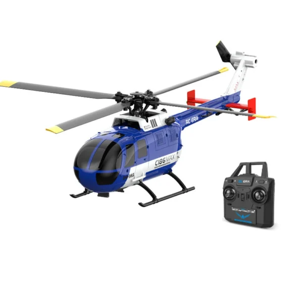 RC ERA C186MAX 2.4G 4CH 6-Axis Gyro Optical Flow Localization Altitude Hold Flybarless RC Helicopter RTF - Image 2