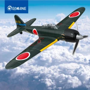Eachine A6M Zero 2.4GHz, EPP 400mm Wingspan, 6-Axis Gyro, One-Key U-Turn, BNF/RTF, Beginner Trainer.