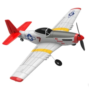 Eachine Mini Mustang P-51D V2 400mm, 2.4G, 6-Axis Gyro, RC Trainer, BNF/RTF, One-Key Return, DSM S-BUS Compatible.