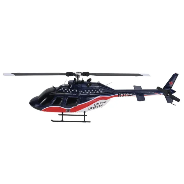 Eachine E186 1:27 Bell-206 Scale 2.4G 6CH Altitude Hold Optical Flow Positioning Dual Brushless Motor RC Helicopter - Image 3