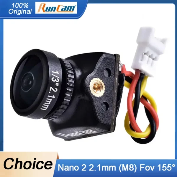 RunCam Nano 2 FPV Camera 2.1mm(M8) FOV 155°/1.8mm (M8) FOV 170° 700TVL CMOS NTSC Mini for FPV Racing Drone 1