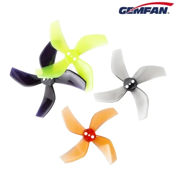 8Pcs / 4Pairs GEMFAN D51 2020 2x2x4 2inch 50.3mm 4-Blade PC Propeller 1.5mm for RC FPV Racing Freestyle Tinywhoop BETA85X Drone 1