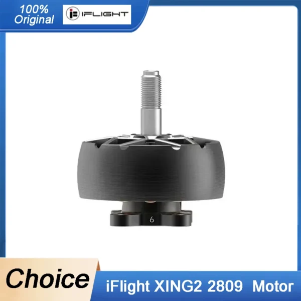 iFlight XING2 2809 1250KV 4-6S Brushless Motor Unibell With 5mm Titanium Alloy Shaft Compatible 7-8inch Propeller for FPV Drone 1