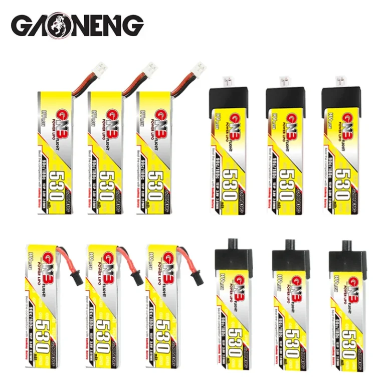 3Pcs 1S GNB 3.8V 530mAh 90C/180C Lipo Battery For RC Helicopter Quadcopter FPV Racing Drone With PH2.0 A30 Plug Spare Parts 1