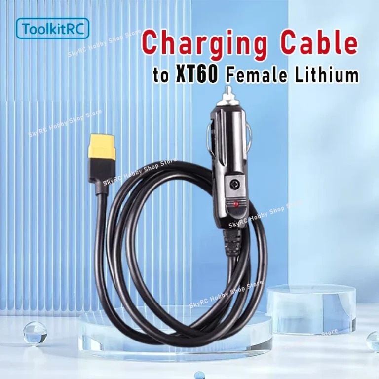 Toolkitrc Car Charging Cable Converting to XT60 Female Lithium Charger for RC Car Adapter Cable DIY Parts 1