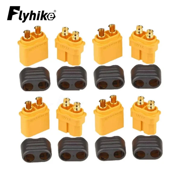 1/2/5Pair Amass XT60+ XT60H Male Female Plug Connector With Sheath Housing XT60H Connector For Rc Lipo Battery Drone Car Boat 1