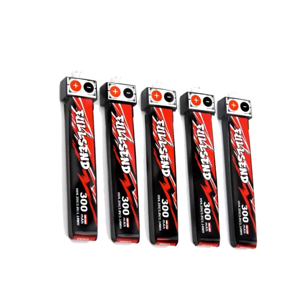 iFlight 5pcs Fullsend 1S HV 300mAh 40C Lipo Battery with JST-PH2.0 Charge Plug for Alpha A65 Tiny Whoop drone part 7