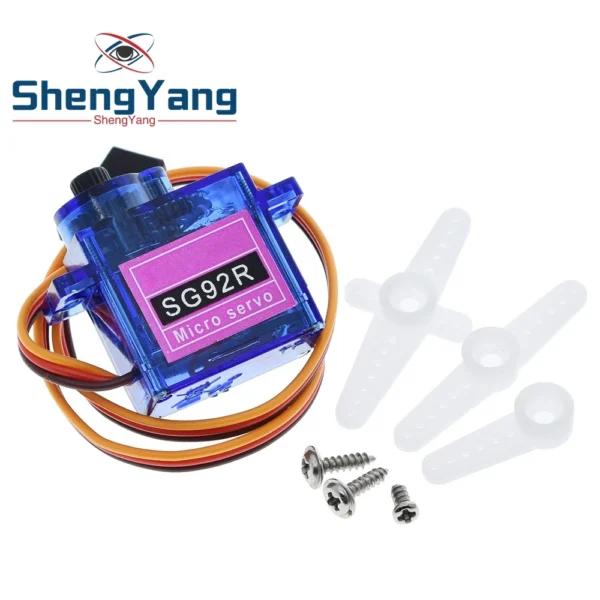 SG92R 2.5KG Micro 9g Servo Nylon Carbon fiber Gears Replace SG90 For TZT RC Model Aeromodelling Helicopter Parts 1