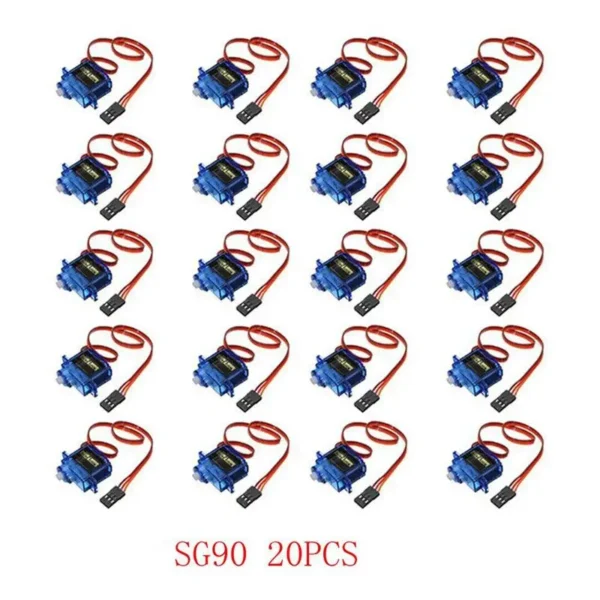 SG90 Mini Gear Micro Servo 9g 1.6KG Mini For RC RC 250 450 Airplane Helicopter Car Vehicle Boat Models Spare Parts 4/5/10/20PCS 1