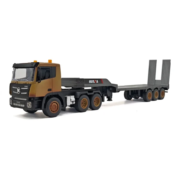 Huina 1318 Remote Control Flatbed Trailer 9-Channel Simulation Trailer Transport Engineering Vehicle Cargo Truck Boys' Toys 1