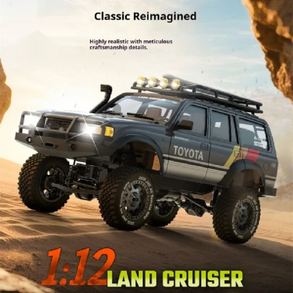 JXC Jingxiaochuang 1/12 Lc80 Rc Remote-Controlled Simulation Electric Four-Wheel Drive Off-Road Climbing Vehicle Model Toy Gift 1