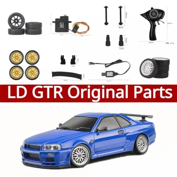 LD GTR RC Car Original Parts Car Shell Chassic Tire Motherboard Remote Controller Wave Box Bearing Lamp Servo Arm LD1899 1