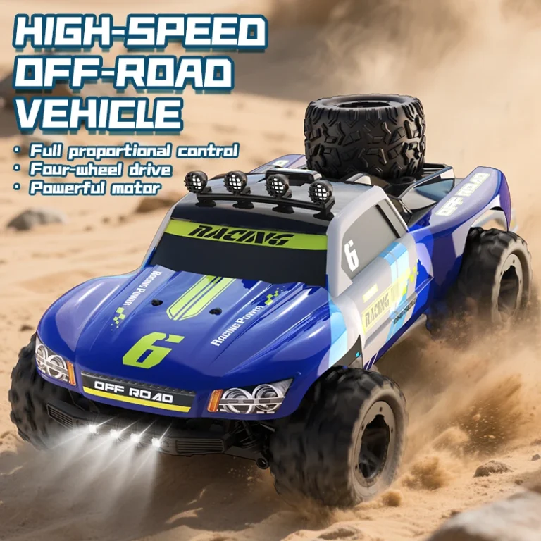 KF19 4WD 1:18 RC Car Off-Road Truck With LED lights 2.4G High-Speed Remote Control Cars for Child Outdoor Entertainment Toys 1