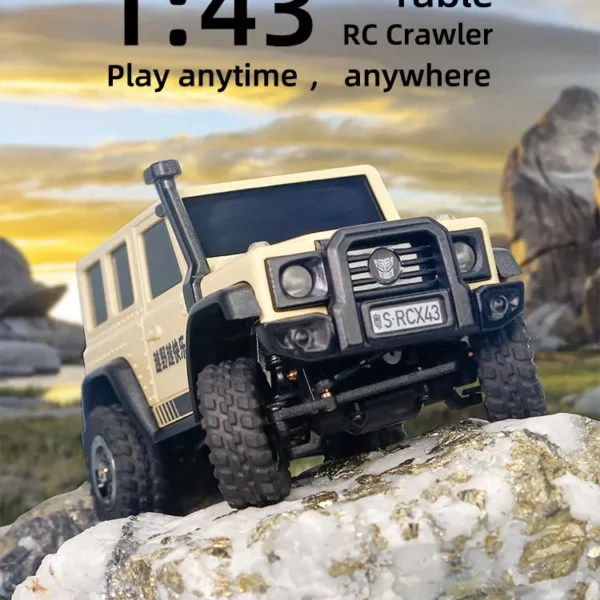 LDARC X43 1:43 Crawler RC Car Simulation Full Time 4WD Climbing Vehicle Toy Remote Control Toys RTR Kit For Kids and Adults Toys 1