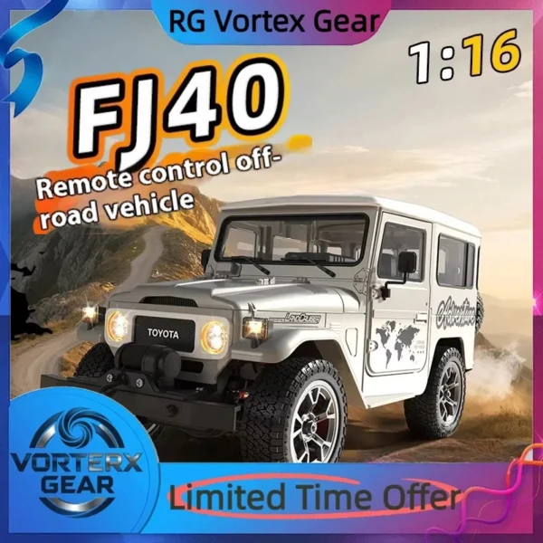 Vortex Gear Hg4-211 Fj40 1:16toyota Model Car Metal Shock Absorber Four-Wheel Drive Off-Road Model Boy Gift Remote Control Car 1