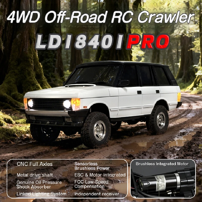 LD18401PRO Rc Car 1:18 4WD Brushless Remote Control Car Rc Climbing Off-road Vehicle Model Children's Birthday Toys LDRC New - Image 2