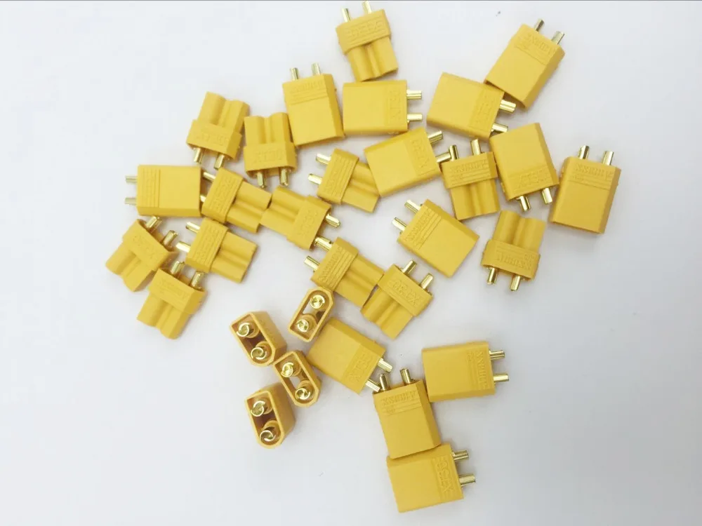 10pcs Amass XT30U Male Female Bullet Connector Plug the Upgrade XT30 For RC FPV Lipo Battery RC Quadcopter (5 Pair) - Image 6