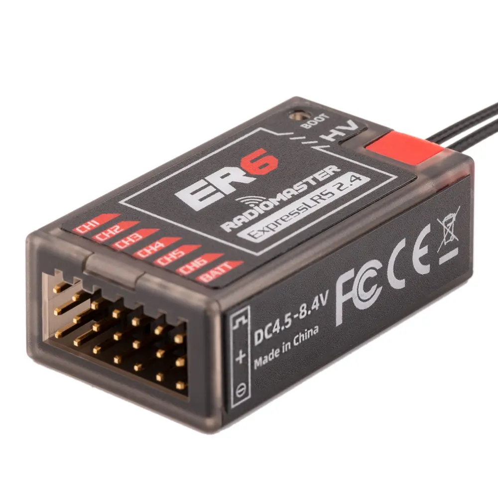 Radiomaster PWM Receiver ER4 4CH/ER6 ER6G ER6GV 2.4G 6CH/ER8 ER8G ER8GV 8CH CRSF ExpressLRS 2.4Ghz 100mw for RC Model - Image 3