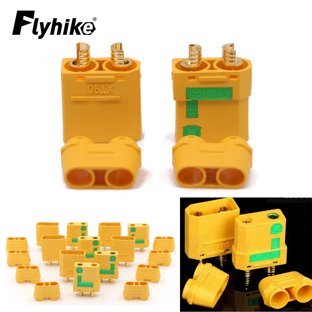 5 pair Amass XT90S Plug Male Female Connector Anti Spark Bullet XT90S Plug Connector For RC Lipo Battery - Image 2