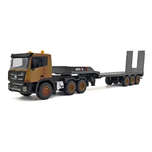 Huina 1318 Remote Control Flatbed Trailer 9-Channel Simulation Trailer Transport Engineering Vehicle Cargo Truck Boys' Toys