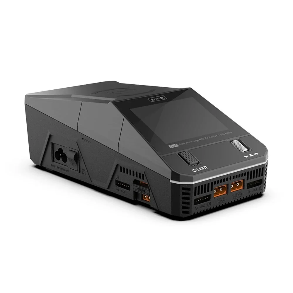 ToolkitRC Q6AC AC 400W DC 1000W 15A*4 Battery Charger Support Wireless Charging for 1-6S LiPo LiHV LiFe Lion LTO 1-16S NiMH 1-10 - Image 3
