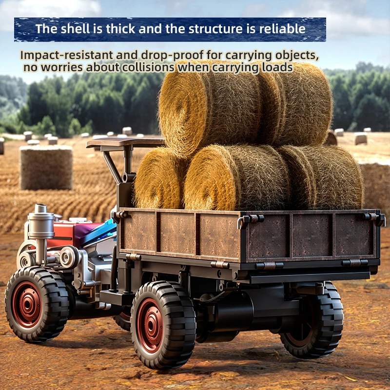 1/14 RC Tractor New Handheld C8836 Fully Proportional 4WD Off-road Simulation Tractor Remote Control Vehicle Toy for Children - Image 5