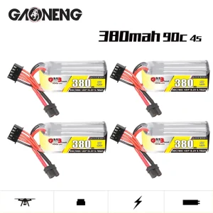 Original GNB 4s 380mAh 90c/180c Lipo Battery For RC Helicopter Quadcopter FPV Racing Drone Parts HV 15.2v Rechargeable Battery