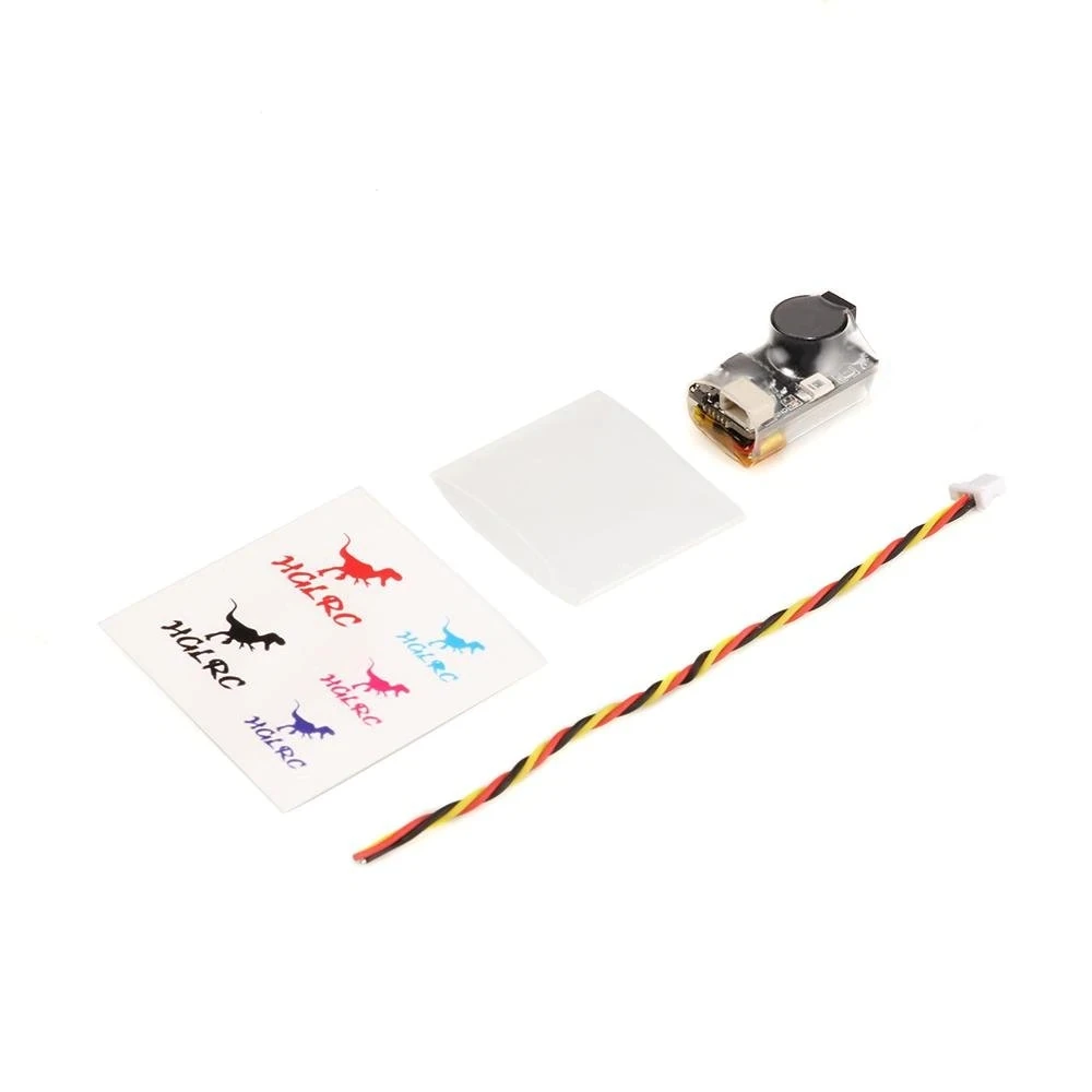 HGLRC Soter FPV Drone Buzzer 5V 100DB LED Built-in Battery 22X12X12mm for RC Model Airplane FPV Racing Drones DIY Parts - Image 3