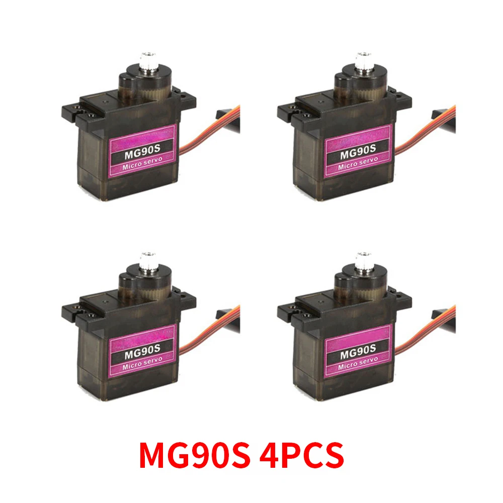 4/5/10/20PCS MG90S Metal Gear RC Micro Servo 13.4g Motor For ZOHD Volantex Airplane For RC Helicopter Car Boat Model Toy Control - Image 4
