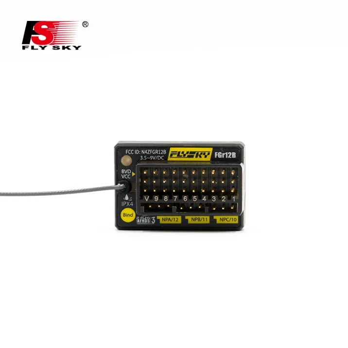 FLYSKY FGr12B 2.4GHz 12CH Receiver PWM PPM Ibus for AFHDS3 Transmitters RF Modules PL18/ NB4 /NB4 Lite RC Car Boat Vehicle - Image 6