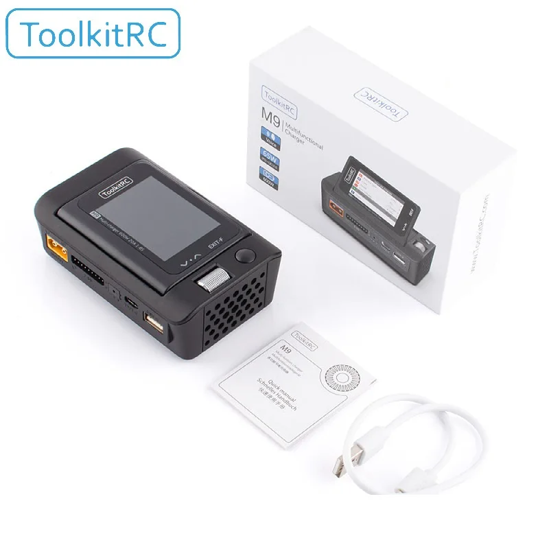 ToolkitRC M9 600W USB Fast Charing DC Smart Charger with Audio Function Adjustable Screen Angle For 1-8S Lipo LiHv LiFe Battery - Image 6
