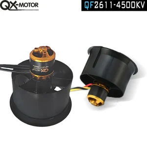 QX-MOTOR QF2611 64mm EDF 4500KV Brushless Motor with 5 Bades Ducted Fan For FMS RC Remote Controlled Toys