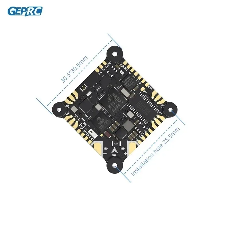 GEPRC TAKER F411 AIO Flight Controller 4in1 12A ESC with BMI270 Gyro ELRS 3.0 for 1-2S Cinewhoop Drone, 25.5x25.5mm FPV Racing - Image 2