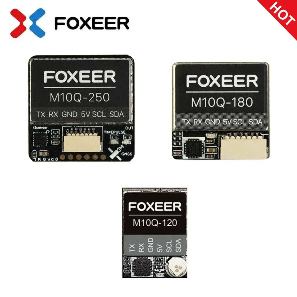 Foxeer M10Q-120 / M10Q-180 / M10Q-250 M10 Dual Protocol GPS FPV Built-in QMC5883 Compass Ceramic Antenna for RC Airplane Drone - Image 2