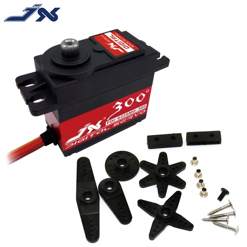 JX PDI-6225MG 25kg Metal Gear Brushless Motor Digital Servo 300 Degrees RC Car High Torque Servo For Racing RC Car Parts - Image 2