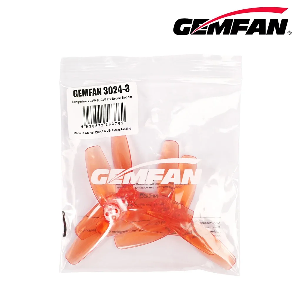6Pairs GEMFAN 3024 3-Blade Propeller 3Inch Prop For F9A-B RC Flying Ball / Soccer Drones FPV 3inch Toothpick Cinewhoop Ducted - Image 5