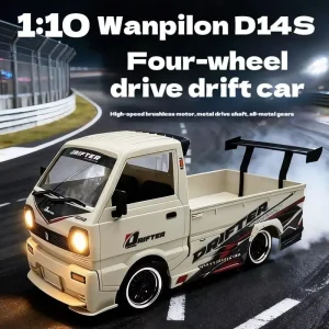 New 1:10 WPL D-14S RC Truck Car Simulation Drift Climbing Truck Remote Control Car 25 KM/h Brushless Motor Boys Toy Gift