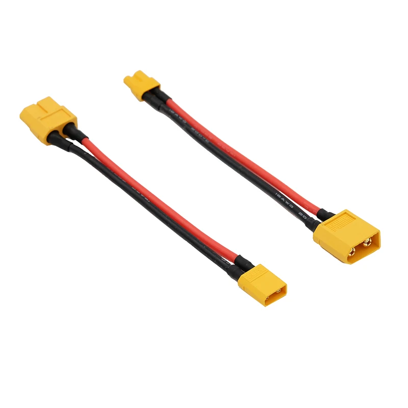 1Pcs XT60 Female / Male Convert to XT30 Male / Female Connector Plug with 16AWG connection cables For RC Model Multicopter - Image 2