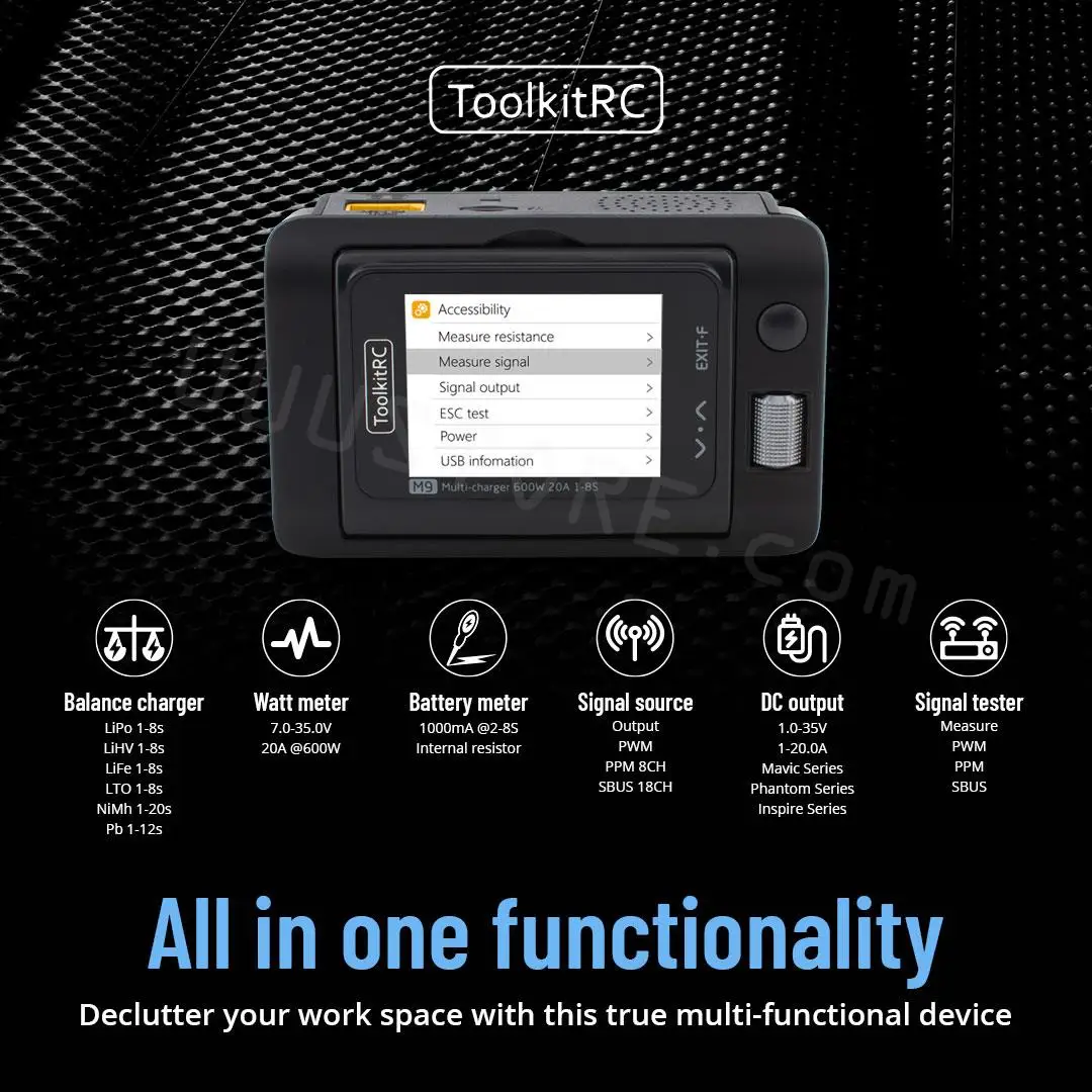 ToolkitRC M9 600W USB Fast Charing DC Smart Charger with Audio Function Adjustable Screen Angle For 1-8S Lipo LiHv LiFe Battery - Image 4