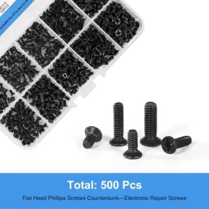 M2 M3 Screw Set KM2 Machine Laptop Screw Flat Head Phillips Drive Accessories for Repair Computer Electronic Laptop Screws Kit