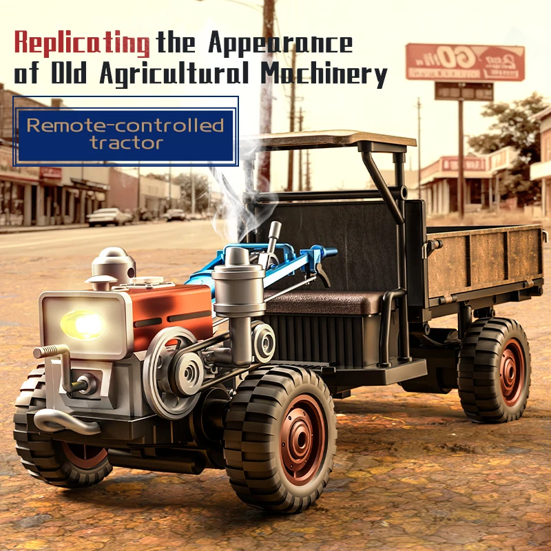 1/14 RC Tractor New Handheld C8836 Fully Proportional 4WD Off-road Simulation Tractor Remote Control Vehicle Toy for Children - Image 2